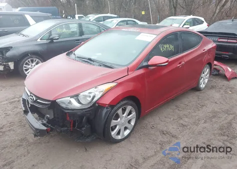 2013 Hyundai Elantra Limited из США, поврежденный, VIN KMHDH4AE1DU511190